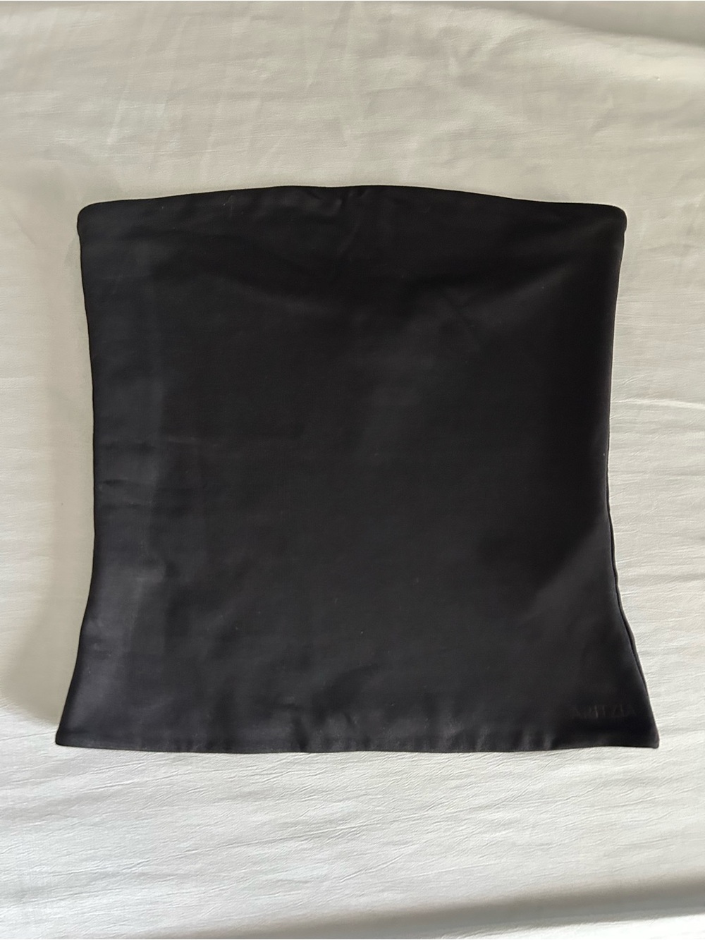 Aritzia Contour Black Cropped Strapless Top